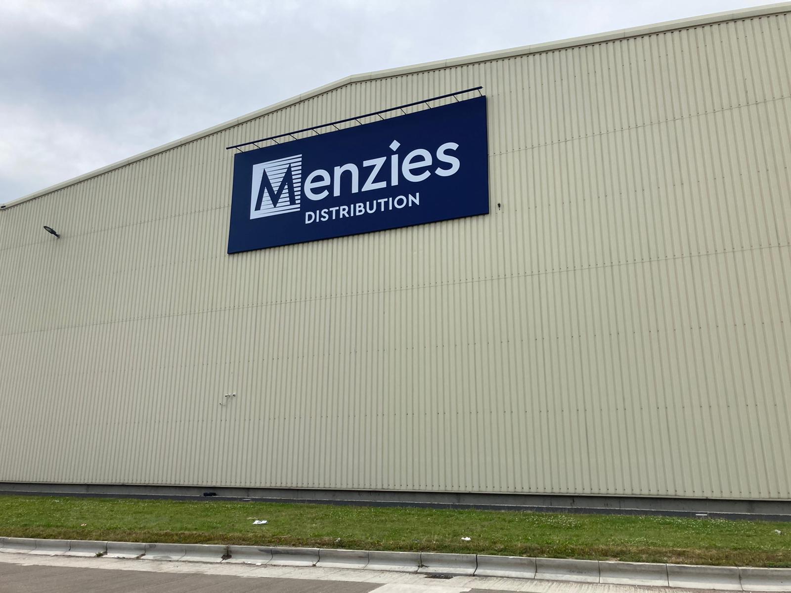 Menzies Distribution Rebrand Sapphire Signs